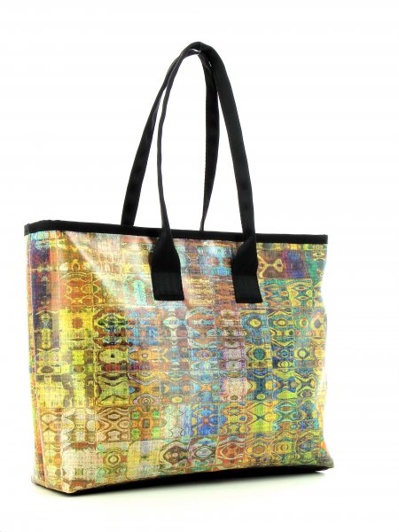 Bags Shopping bag Runerberg orange, bordeux, yellow, pattern, vintage, checked