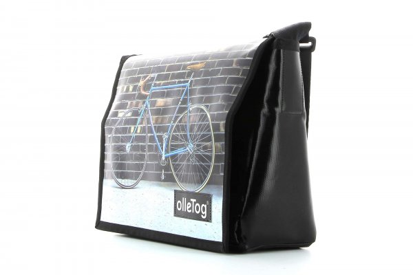 Messenger bag Eppan Tribulaun racing bicycle, retro, vintage, white, brown, blue