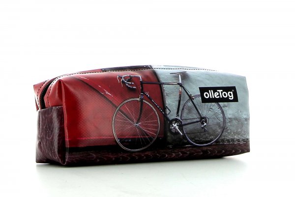 Pencil case Rabland Zara racing bicycle, red door, pavement cubes