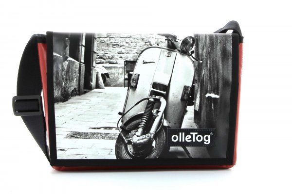 Messenger bag Eppan Goller motorcycle, vespa, retro, vintage, white, black