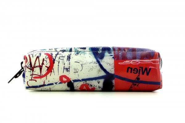 Pencil case Marling Schorn graffiti, writings, abstract, red, white, blue