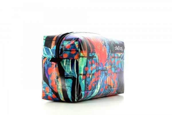 Accessory Toiletry bag Neudorf Abstract, red, black, blue, turquoise