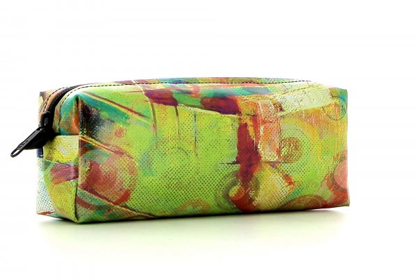 Pencil case Rabland Zinnwiesen Yellow, Green, Abstract, Circles, Colorful