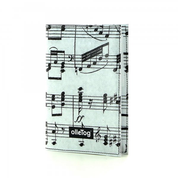 Notebook Laas - A6 XXX April grau music, notes, gray, black