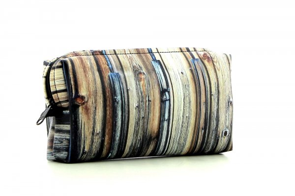 Cosmetic bag Steinegg Egger Wood, wooden wall