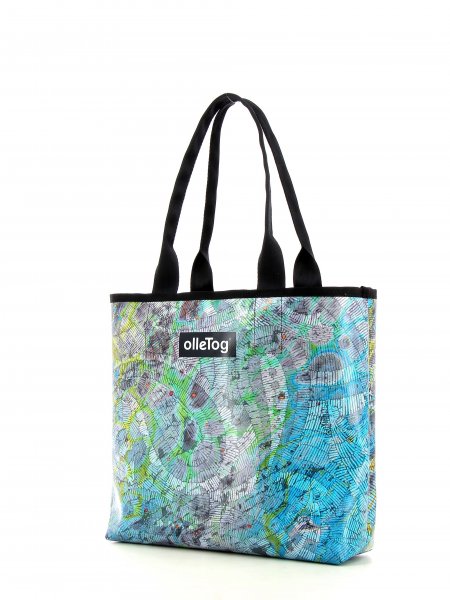 Bags Shopping bag Eigerer turquoise, yellow, grey, flowers