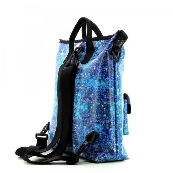 Backpack bag Pfalzen Soeles blue, grey, turquoise, texture, carpet