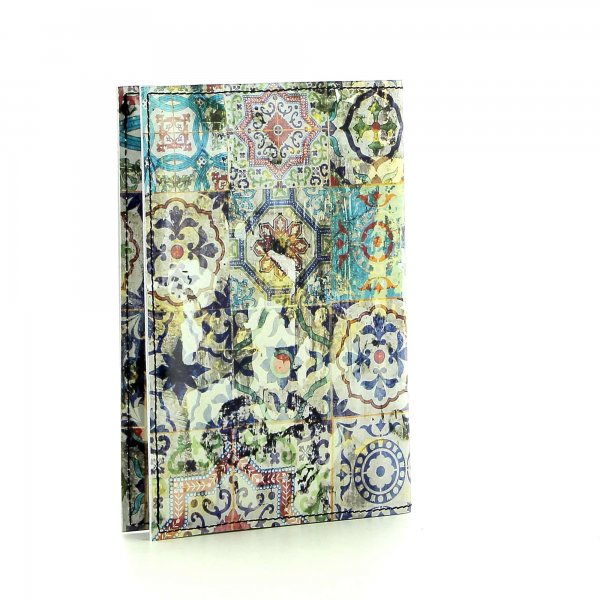 Notebook Laas - A6 Wötsch Vintage, boho, beige, turquoise, flow