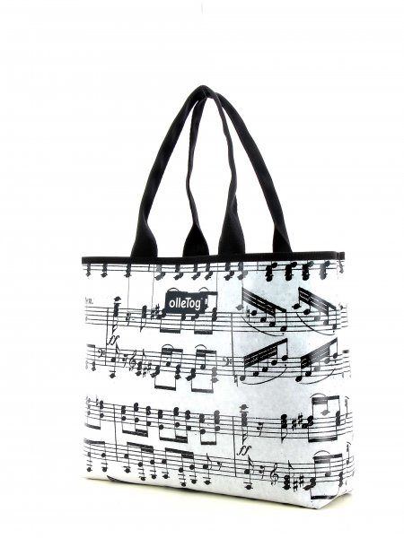 Shopping bag Taufers XXX April Grau music, notes, gray, black
