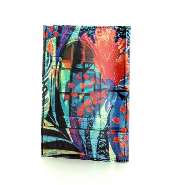 Notebook Laas - A6 Neudorf Abstract, red, black, blue, turquoise