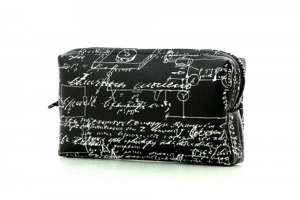 Cosmetic bag Steinegg Kaltegg scriptures, black, white