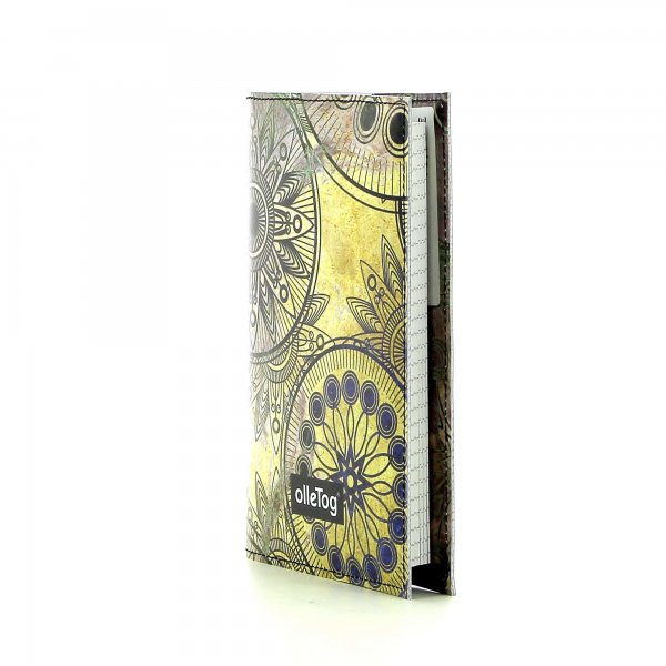 Notizheft Laas - A6 Grutzen Buntes Vintage Muster mit Blumen,Mandala, Gold, Gelb, Blau, Grün