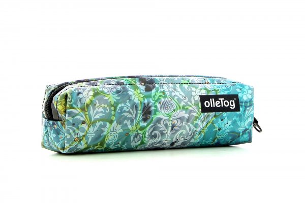 Pencil case Marling Spiss turquoise, pattern, flowers