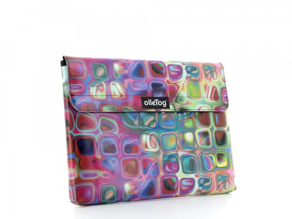 Laptop case Luttach - 13" Talfer geometric, abstract, colorful, pink, blue, white