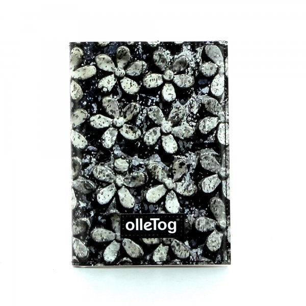 Notebook Laas - A6 Elsler flowers, gray, black