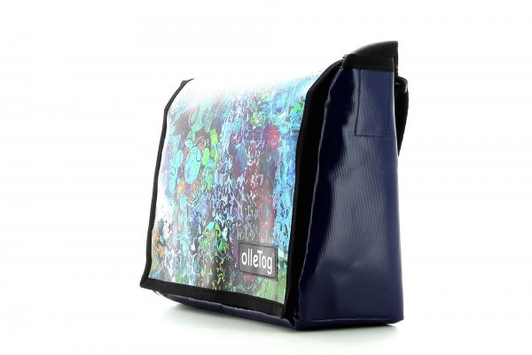 Messenger bag Eppan Kompatsch Colourful, abstract, blue, green, turquoise, circle