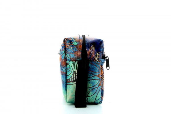 Toiletry bag Naturns San Marco flowers, blue, gold, yellow