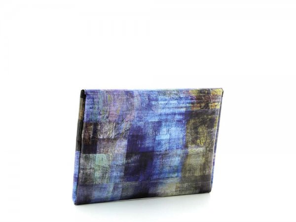 Tablet case Eggen 11'' Kaltermoos abstract, plaid, blue, brown, geometric