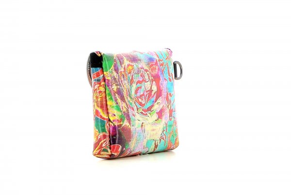 Wallet Kassian Fuehrmann Roses, red, turquoise, fuchsia, flowers