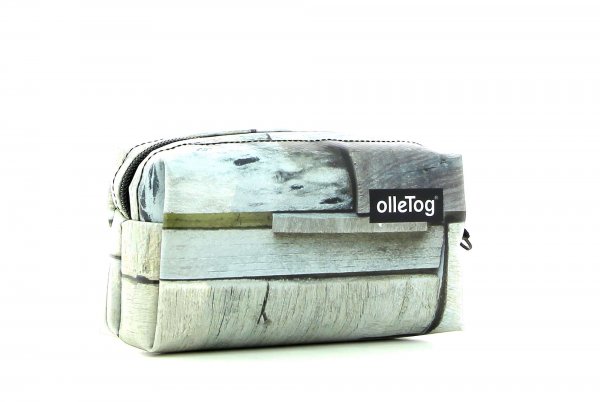 Cosmetic bag Burgstall Plafat Geometric, white, grey, stripe, square, wall