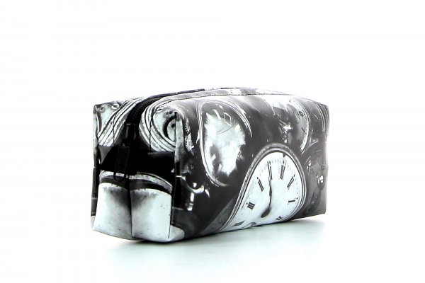 Pencil case Rabland Veneto black, white, pocket watch, vintage, retro
