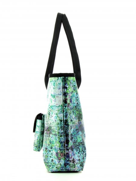 Bags Shopping bag Lenke Blue, Grey, Flowers, Retro, Green