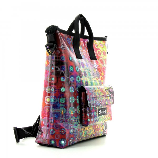 Backpack bag Pfalzen Seminar abstract, dots, multicoloured