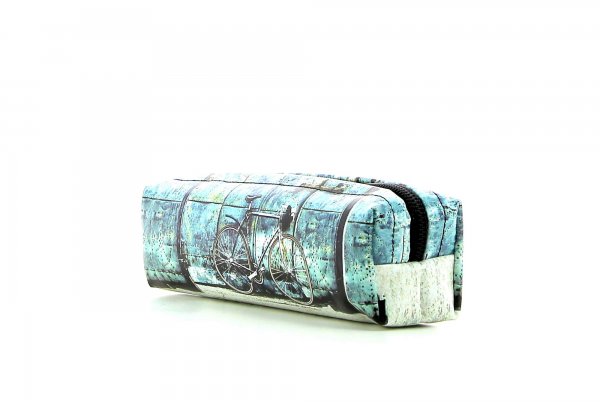 Pencil case Marling Antlas racing cycle, retro, vintage, turquoise, white, black