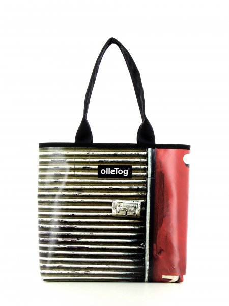 Shopping bag Kurzras Geigenbach door, metal, vintage, gray, white