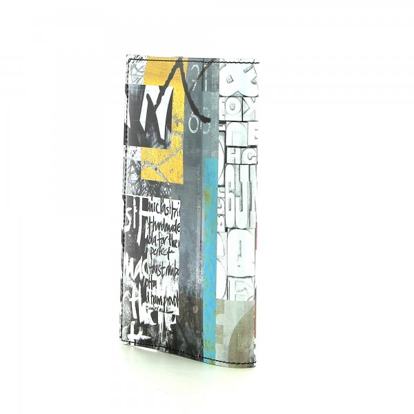Notebook Laas - A6 Lehrershof white, scriptures, black, yellow, gray, turquoise