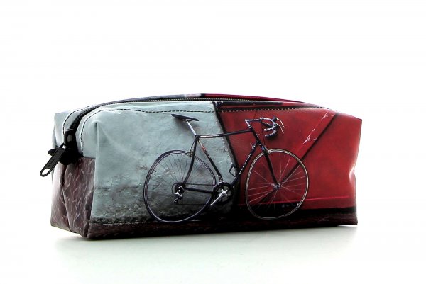 Pencil case Rabland Zara racing bicycle, red door, pavement cubes