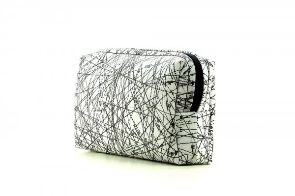 Cosmetic bag Steinegg Jesuheim Black, white, lines, crossings