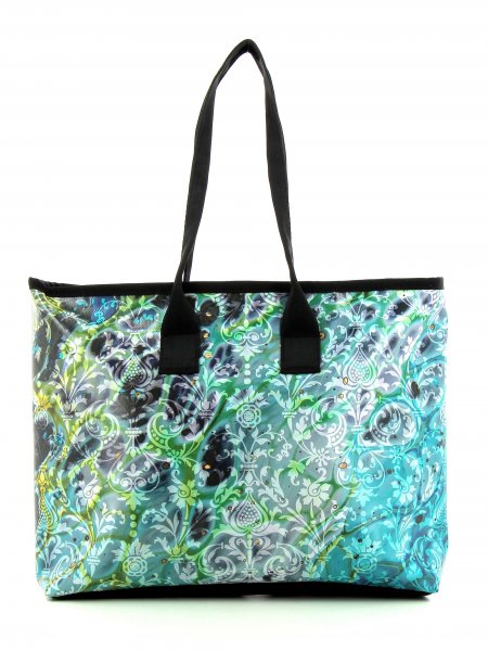Shopping bag Deutschnofen Spiss turquoise, pattern, flowers