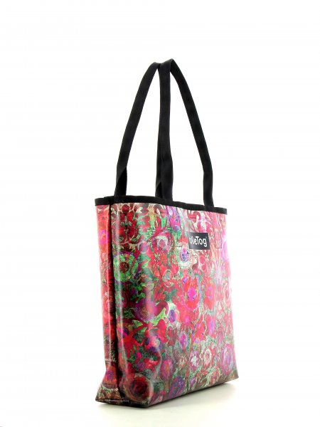Shopping bag Kurzras Rapp burgundy, boho, retro, grey, vintage