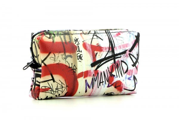 Cosmetic bag Steinegg Haslacher graffiti, scriptures, red, white, black