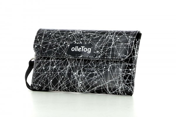 Phone bag Vahrn Montog black, white, lines, fonts, two-colour, starry sky