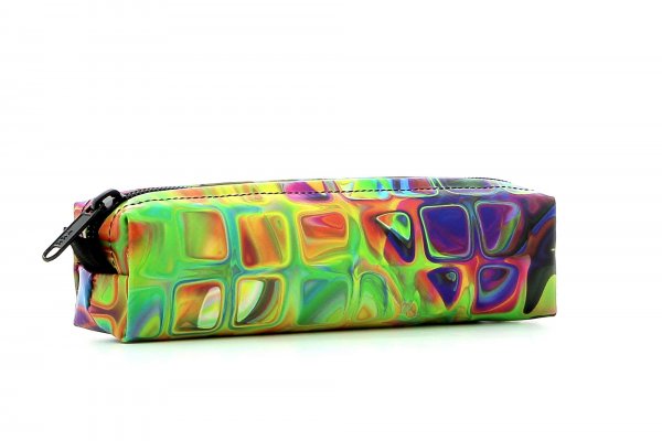Pencil case Marling Fleimstaler geometric, abstract, colorful, yellow, blue, pink, red, orange