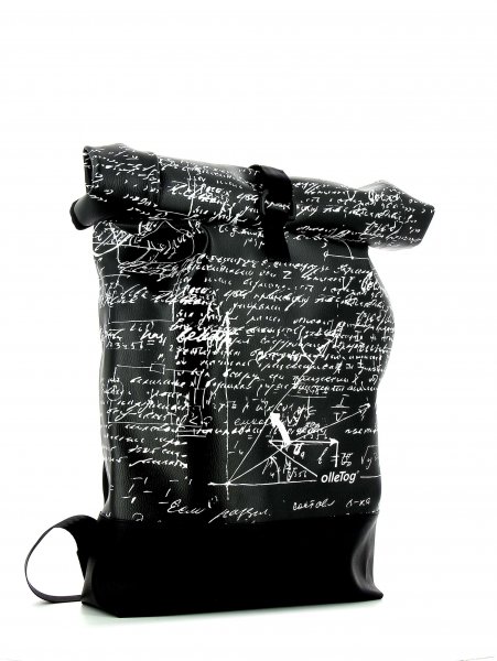Roll backpack Riffian Kaltegg scriptures, black, white