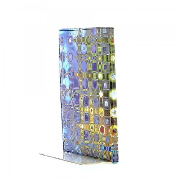 Notebook Tarsch - A5 Futter geometric, colorful, abstract, brown, blue, gold, gray, yellow