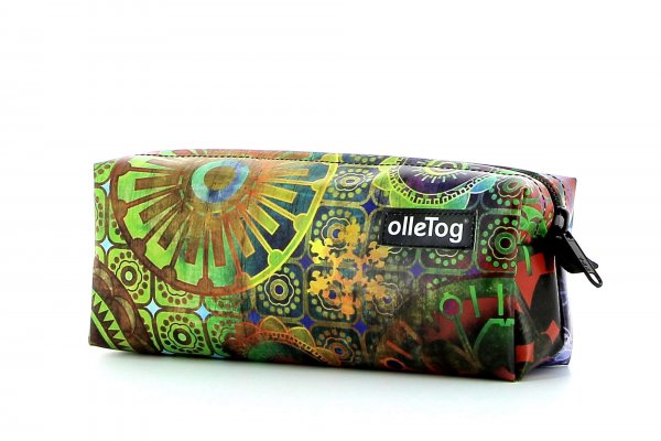 Pencil case Rabland Moorberg flowers, colorful, green, blue