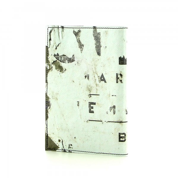 Notizheft Laas - A6 Gumer Plakatwand, Schriften, Vintage, weiß, braun, schwarz