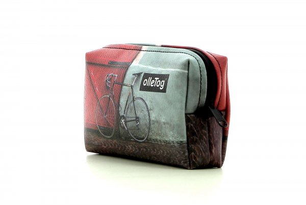 Cosmetic bag Steinegg Zara racing bicycle, red door, pavement cubes