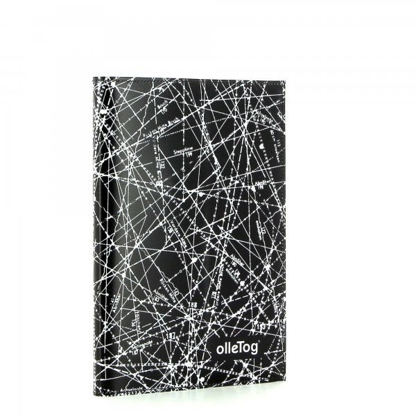Notebook Tarsch - A5 Montog black, white, lines, fonts, two-colour, starry sky