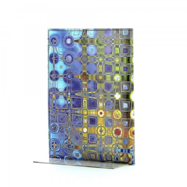 Notebook Tarsch - A5 Futter geometric, colorful, abstract, brown, blue, gold, gray, yellow