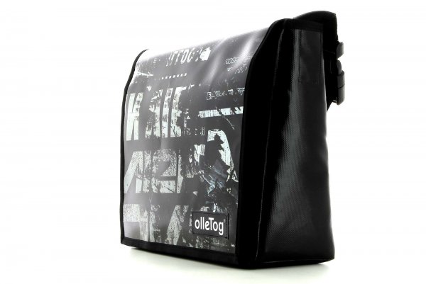 Messenger bag Bruneck Braun Vintage, text, black, gray