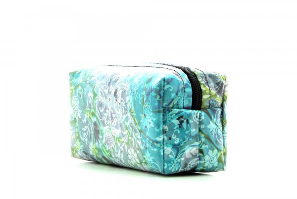 Cosmetic bag Burgstall Spiss turquoise, pattern, flowers