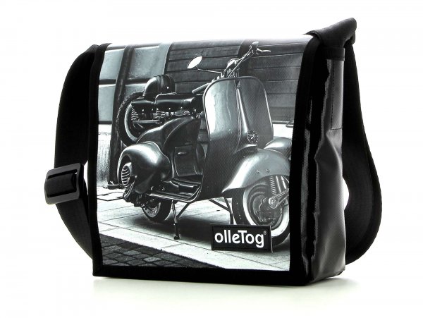 Bags Trafoi motorcycle, vespa, retro, vintage, white, black