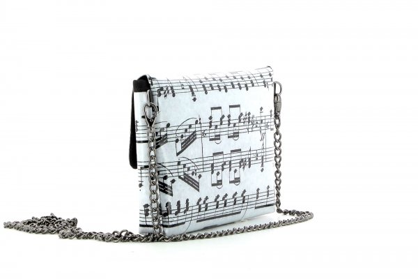 Clutch bag Tisens xxx April grau music, notes, gray, black
