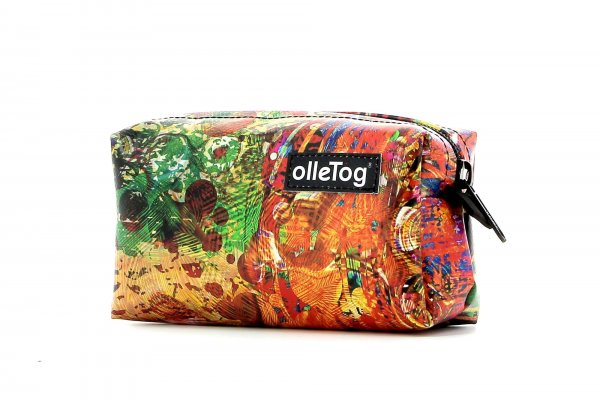 Cosmetic bag Burgstall Schallhof colorful, abstract, red, blue, green