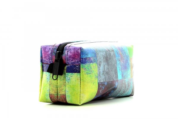 Accessory Cosmetic bag Brida plaid, colored, yellow, blue, green, geometric